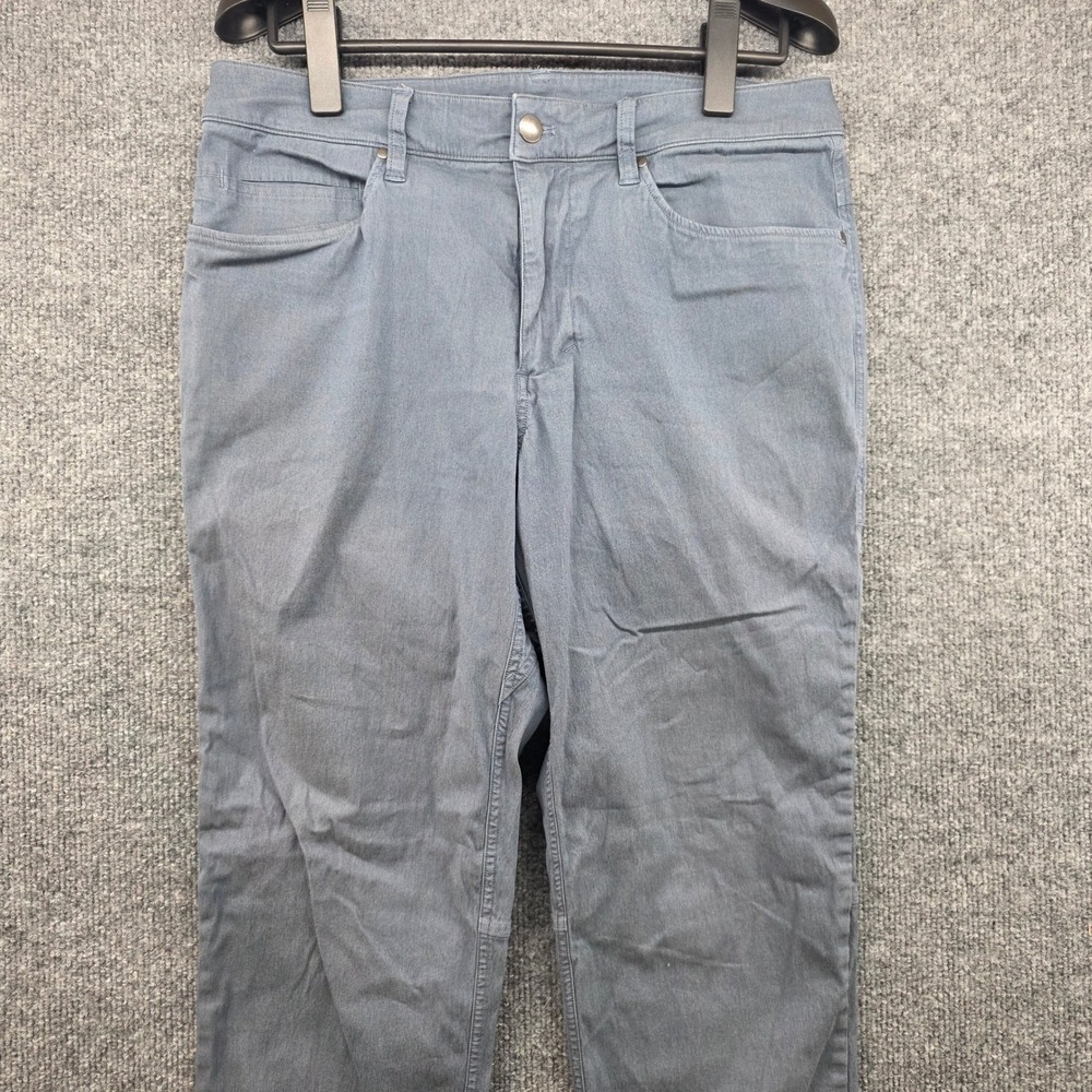 Lululemon Lab Mens Gray Blue Technical 5‎ Pocket Commuter Pants Size 30 LM5695S